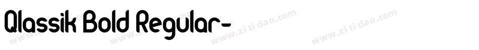 Qlassik Bold Regular字体转换